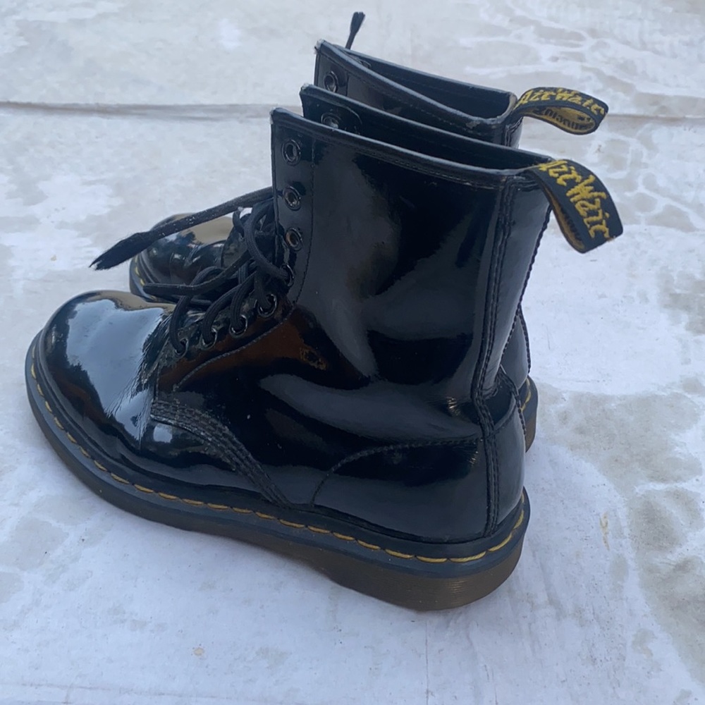 Doc Martens 1460 Boots Womens Size 8 Shoes Black Eye 8 Patent Leather C… - Picture 3 of 8